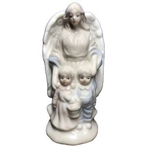 Angel w/Children Figurine Greenbrier International Vintage Porcelain Christmas